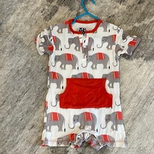 like new kickee pants elephant romper